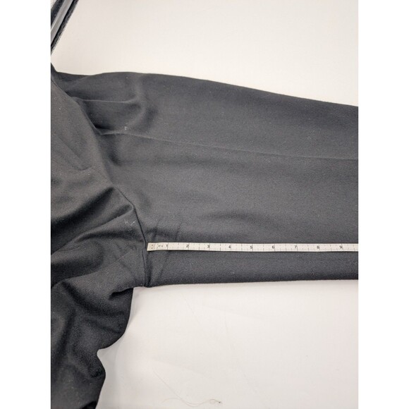 Sag Harbor Vintage Black 100% Wool Lined Ultra High Rise Pleated Pants Size 10 - Picture 7 of 8